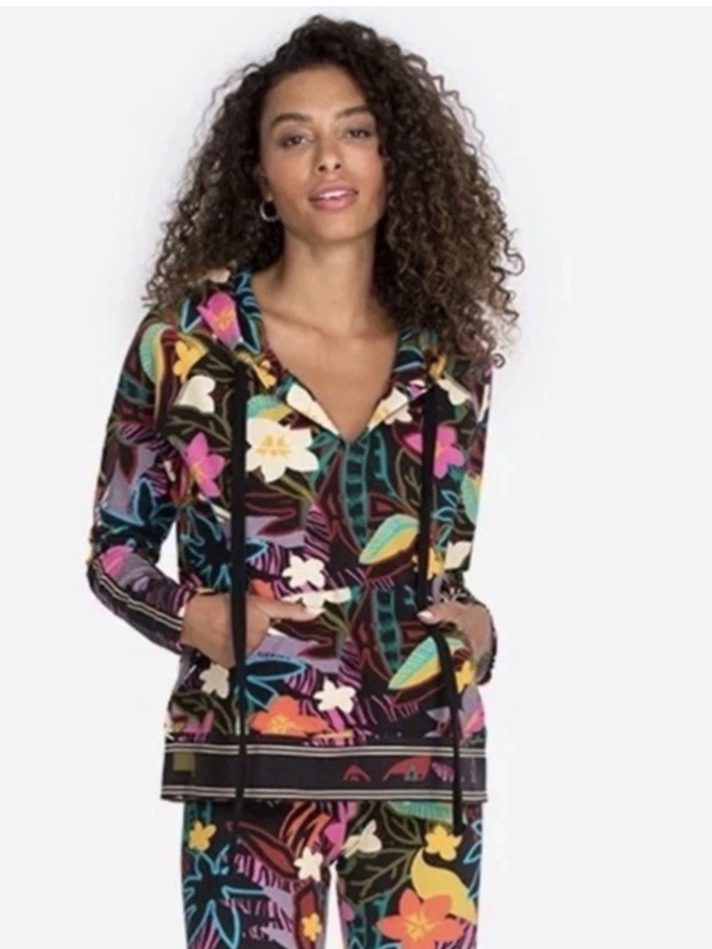 Johnny Was Women’s Wild Bloom Floral Pullover Hoodie